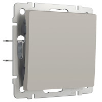 W1212004/ Выключатель одноклавишный проходной (дымчатый)
