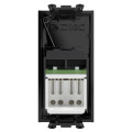 Розетка компьютерная RJ-45 . кат.5e Avanti Черный квадрат модульная DKC 4402461