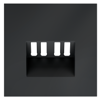 Накладка для розетки акустической 4-местной , S70 (графит)