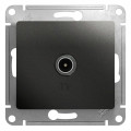 GLOSSA TV РОЗЕТКА проходная 4дБ, механизм, АНТРАЦИТ GSL000792