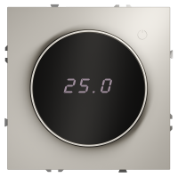 Терморегулятор электронный VOLTUM S70 с индикацией и датчиком, для теплого пола, (кашемир)