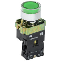 Кнопка LAY5-BW3361 1НО с подсветкой зел. KARAT IEK BBT50-BW-K06
