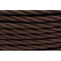 Провод ретро 3х1.5 матов. корич. уп.50м Bironi B1-434-72-50