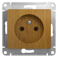 GLOSSA РОЗЕТКА без заземления без шторок, 16А, механизм, ДУБ GSL000541