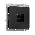 W5120108/ Розетка Ethernet RJ-45 cat. 6A экранированная (черный матовый)