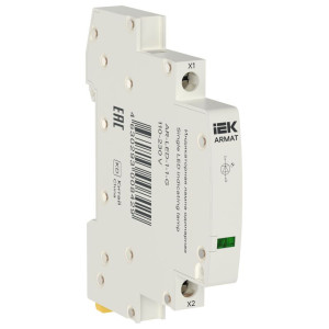 Лампа индикаторная одинарная LED 110-230В AC зел. ARMAT IEK AR-LED-1-1-G