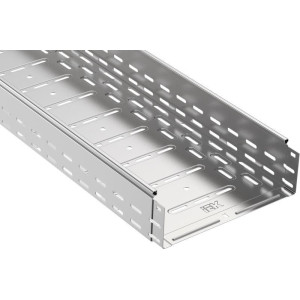 Лоток листовой перфорир. 300х100 L3000 сталь 1мм IEK CLP10-100-300-3