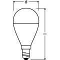 Лампа светодиодная LED Value LVCLP75 10SW/840 шар матовая E14 230В 10х1 RU OSRAM 4058075579743