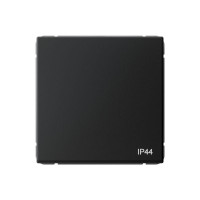 ARTGALLERY 1-клавишный ПЕРЕКЛЮЧАТЕЛЬ IP44, 10АХ, механизм, КАРБОН GAL441061