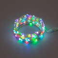 Гирлянда Роса 10м 100LED RGB IP44 с пультом 8 режимов элементы питания 3хAA Neon-Night 303-259
