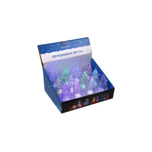 Фигура светодиодная Елочка средняя 10.5см 1LED RGB 0.1Вт 4.5В IP20 на подставке элементы питания 3хAG13(LR44) (в компл.) Neon-Night 501-048