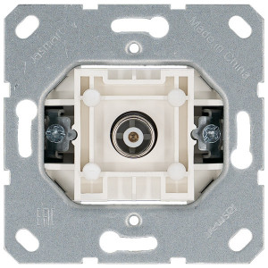 Jasmart Розетка TV Φ9.5mm оконечная с накладкой, цвет Мокко