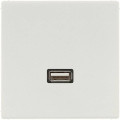 Розетка USB Jung LS 990, скрытый монтаж, светло-серый, MALS1122LG