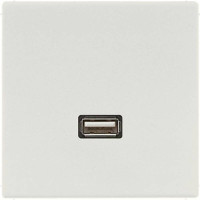 Розетка USB Jung LS 990, скрытый монтаж, светло-серый, MALS1122LG