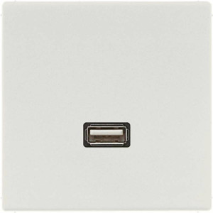 Розетка USB Jung LS 990, скрытый монтаж, светло-серый, MALS1122LG