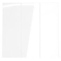 Клавиши для выключателя/переключателя трехклавишного, S70 (белый глянцевый)