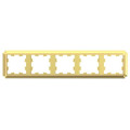 ATLASDESIGN ANTIQUE 5-постовая РАМКА, универсальная, ЗОЛОТО ATN101605