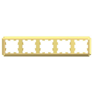 ATLASDESIGN ANTIQUE 5-постовая РАМКА, универсальная, ЗОЛОТО ATN101605