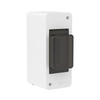 Щиток настенный 2мод. IP41 с тонированной дверцей бел. DKC F02W0WD