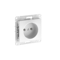 GLOSSA РОЗЕТКА без заземления без шторок, 16А, мех., быстрозажим. клем., БЕЛЫЙ GSL000141S