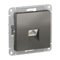 ATLASDESIGN РОЗЕТКА компьютерная RJ45 кат. 6A, механизм, СТАЛЬ ATN000986