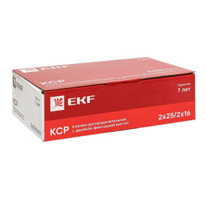 Клемма распределительная КСР с двойн. винтом 2х25/2х16 син. PROxima EKF ksr-2.25-2.16-blue