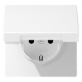 Розетка Jung LS 990, скрытый монтаж, с заземлением, , белый матовый, LS1520BFKLWWM