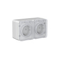 ATLASDESIGN PROFI IP54 О/У РОЗЕТКА двойная с заземлением со шторками, 16А, СЕРЫЙ ATN543026