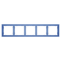 Рамка пластиковая VOLTUM S70 на 5 постов, (деним)
