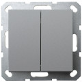 Jasmart G Алюминий Выключатель 2-кл проходной 10A 250V~