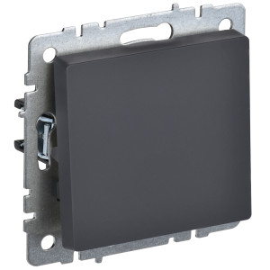 IEK BRITE BASE Графит Выключ. 1-кл прох 10А ВС10-1-6-БрГ