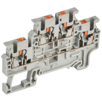 Колодка клеммная CP-ML 2 ур. 2,5мм2 серая IEK