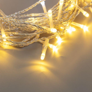 Гирлянда светодиодная Нить 20м 150LED тепл. бел. 3.4Вт 230В IP44 эффект мерцания провод прозр. Neon-Night 305-566