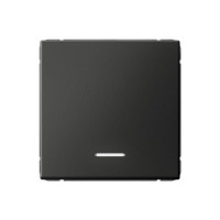 ARTGALLERY 1-клавишный ВЫКЛЮЧАТЕЛЬ с подсветкой, сх.1а, 10АХ, механизм, БАЗАЛЬТ GAL001413