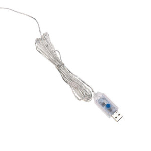 Гирлянда светодиодная Роса Светодиодный дождь 3х2м LED тепл. бел. 12Вт IP20 USB+пульт управления с крючками для крепления Neon-Night 315-876