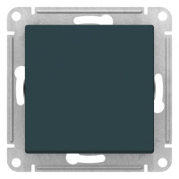 ATLASDESIGN 1-клавишный ВЫКЛЮЧАТЕЛЬ КНОПОЧНЫЙ, сх.1, 10А, механизм, ИЗУМРУД ATN000815