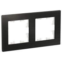 ATLASDESIGN NATURE 2-постовая РАМКА, МЕТАЛЛ ОНИКС ATN312302