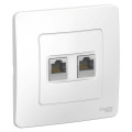 BLANCA С/У РОЗЕТКА двойная компьютерная RJ45, кат.5E, БЕЛЫЙ BLNIS045451