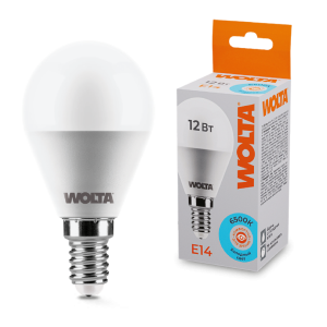 Светодиодная лампа WOLTA 25W45GL12E14 12Вт 6500K Е14