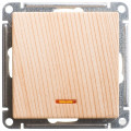 Выключатель одноклавишный Schneider Electric W59 с подсветкой, сосна, VS716-159-7-86