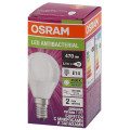 Лампа светодиодная LED Antibacterial P 5.5Вт шар матовая 4000К нейтр. бел. E14 470лм 220-240В угол пучка 200град. бактерицидн. покрыт. (замена 50Вт) OSRAM 4058075561618