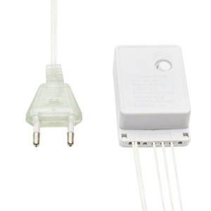 Гирлянда светодиодная Мишура LED 3м 288LED роз. 18Вт 220-240В IP20 провод ПВХ прозр. Neon-Night 303-607