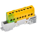 Шина PE "земля" изол. на универс. держ. 6х9-8-ЖЗ TEKFOR IEK TF-NN10-08-KL-K52