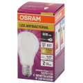 Лампа светодиодная LED Antibacterial A 8.5Вт грушевидная матовая 2700К тепл. бел. E27 806лм 220-240В угол пучка 200град. бактерицидн. покрыт. (замена 75Вт) OSRAM 4058075560994