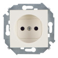 Розетка 1-м СП Simon 15 16А IP20 250В без заземл. винтов. клеммы механизм сл. кость Simon 1591431-031