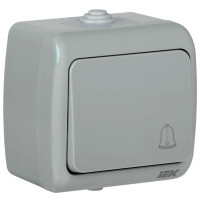 Выключатель кнопочный 1-кл. ОП AQUATIC ВС-20-1-3-А 10А IP54 GENERICA EVA14-K03-10-54