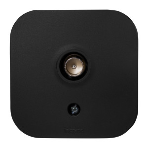 Legrand Quteo IP20 Чёрный матовый Розетка TV (телевизионная) звезда накладной монтаж