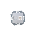 Розетка компьютерная RJ45 Simon SIMON 15, скрытый монтаж, алюминий, 1591598-033