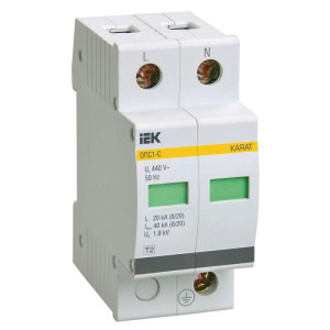 Ограничитель перенапряжения ОПС1-C 2P KARAT IEK MOP20-2-C