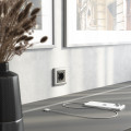 W1179564/ Накладка для розетки USB  (графит матовый)